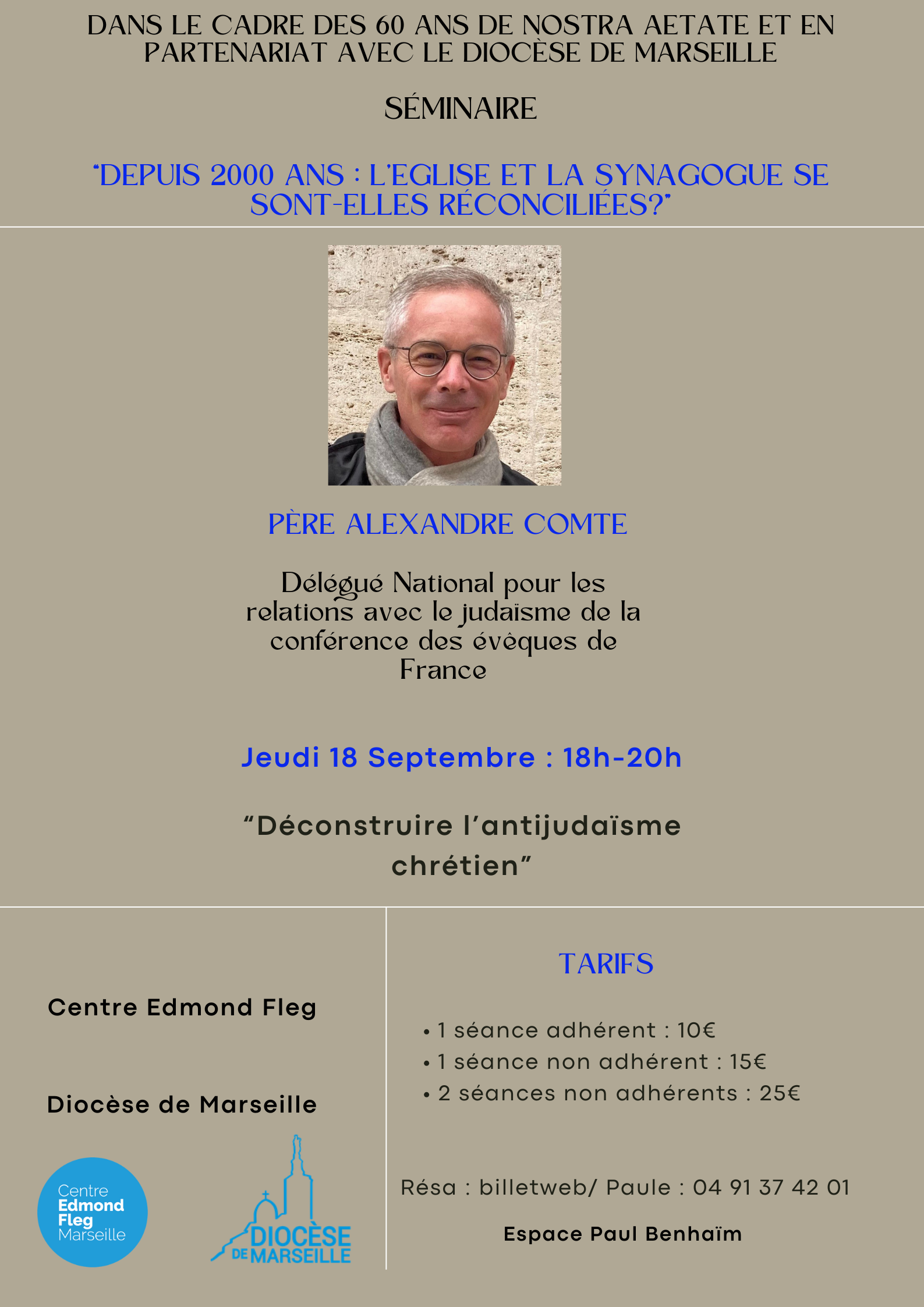 Centre Edmond Fleg Marseille - Le père Alexandre Comte 
